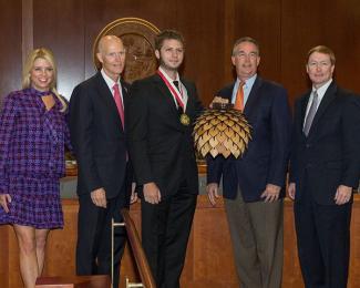 Today, Gov. Rick Scott presents the Governor’s Young Entrepreneur Award to Nick O’Donnell