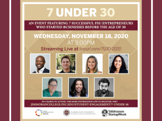 7 Under 30 Event Poster